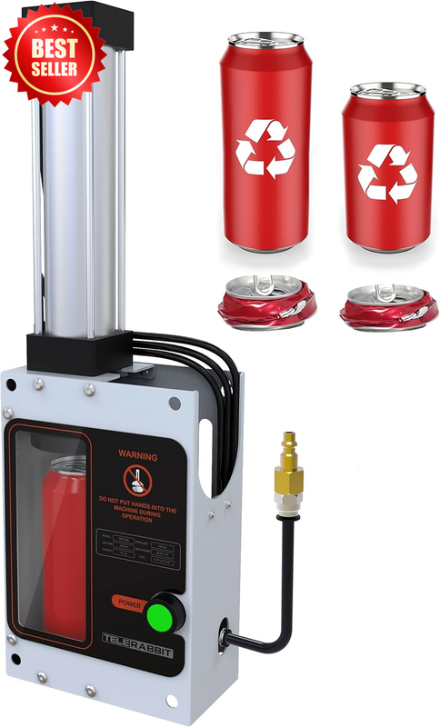 12oz 16oz Recycling Pneumatic Can Crusher Aluminum Wall Mounted Can Smasher US