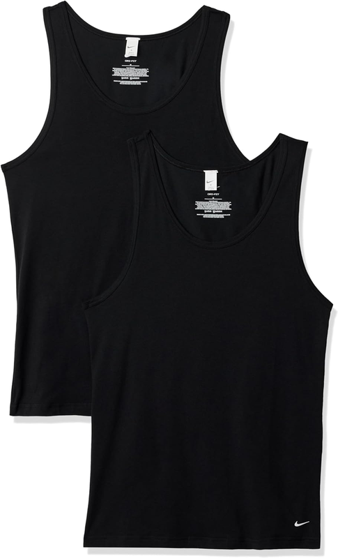 Nike Men's All Day Cotton Stretch Tank Undershirts (2-Pack)