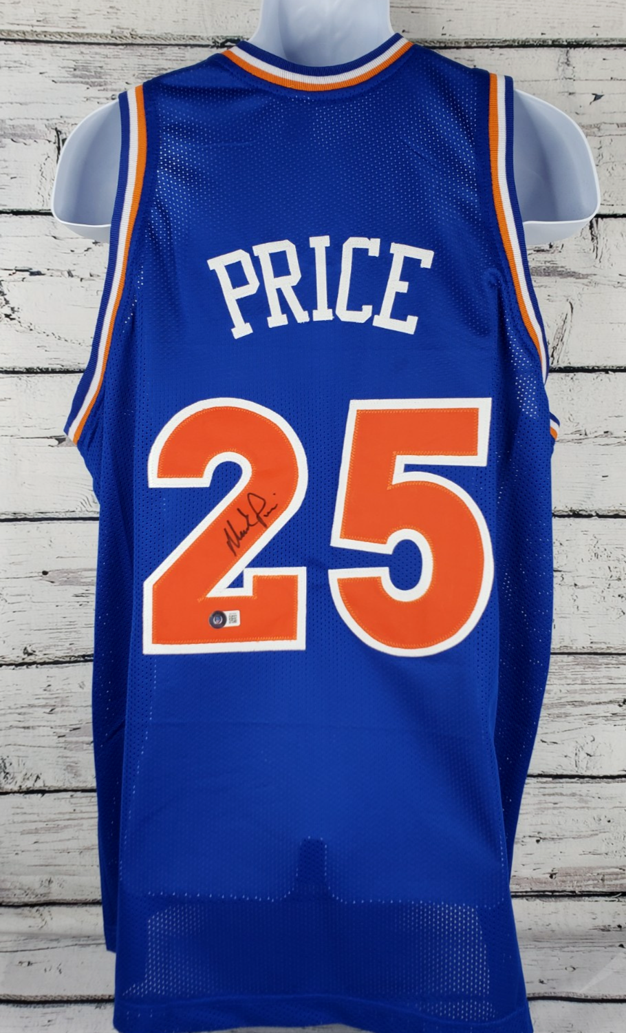 NBA Adidas Originals×CAVS Mark Price #25 Mark Price Signed NBA Cleveland Cavaliers Basketball Jersey