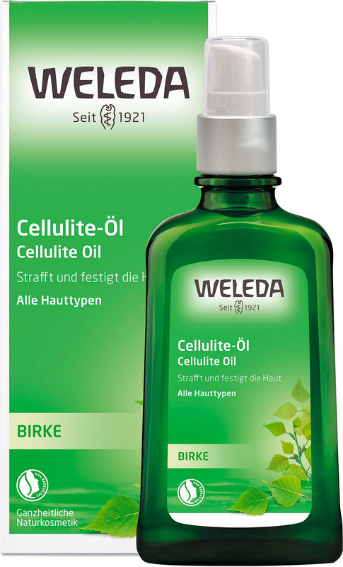 WELEDA Birken Cellulite-Öl, straffendes Naturkosmetik Körperöl für neue Span