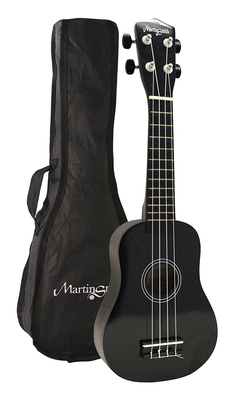 Guitar popular musical instruments worldwide, Martin Smith Soprano Ukulele Black