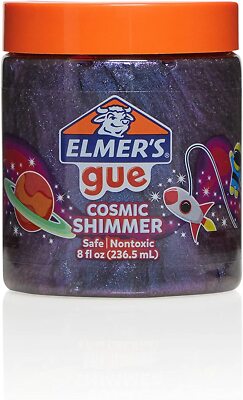 2-Pack Elmer's GUE Pre Made Slime, Cosmic Shimmer Glitter Slime Free Shipping!