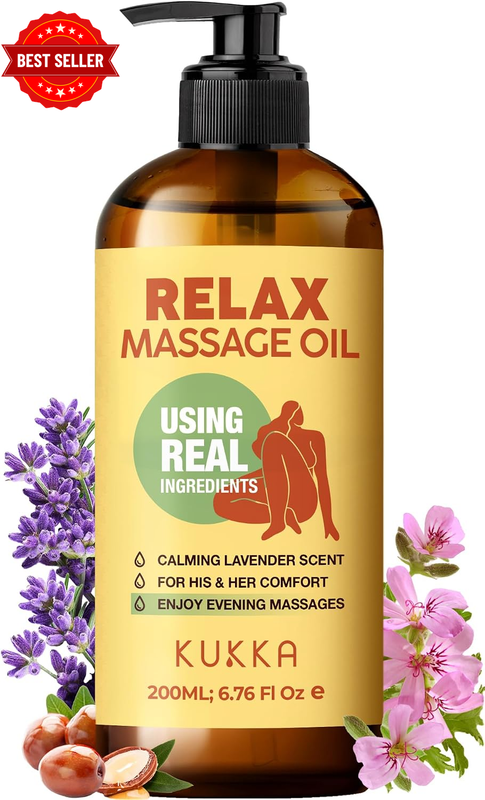 Kukka Relax Massage Oil for Spa Quality Relaxation - 200Ml