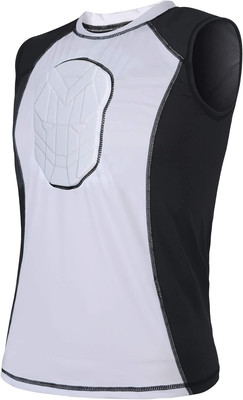 Padded Sleeveless Shirt Chest Sternum Protector Heart Guard Compression Protecti
