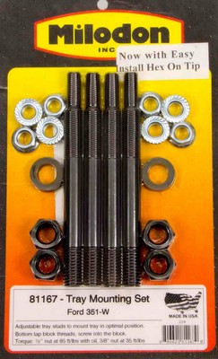 fitsd 351W Windage Tray Installation Kit MILODON 81167