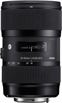 (Open Box) Sigma 18-35mm f1.8 ART DC HSM Zoom Nikon F-Mount Lens