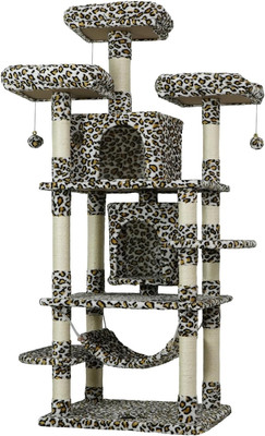 Cat Tree Tower for Indoor Cats,64 Inches Large Multi-Level Cat Activity Center w
