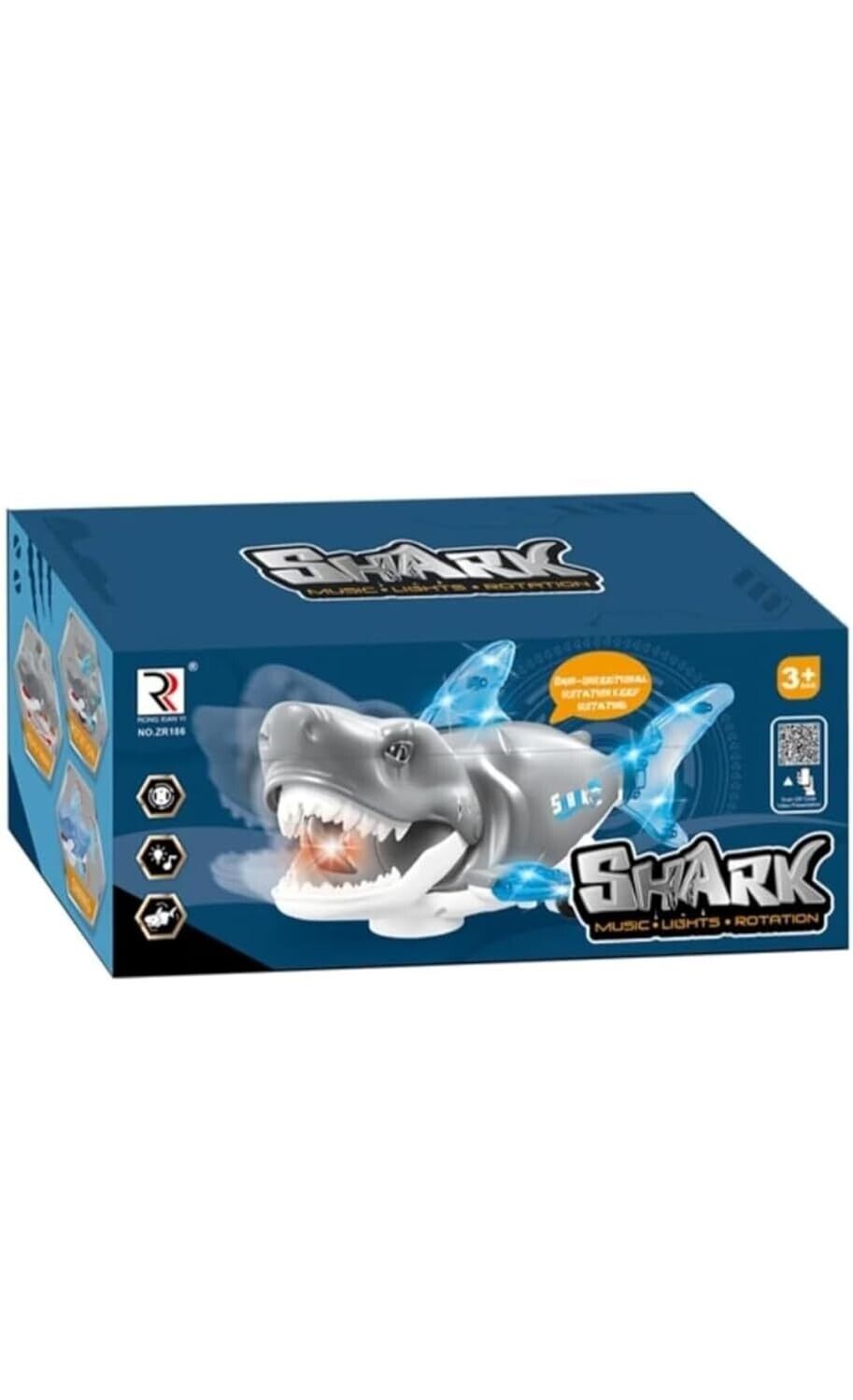 Musical Shark Toy With Light & Music - Bump & Go Action Toy Musical Shark Toy With Light & Music - Bump & Go Action Toy