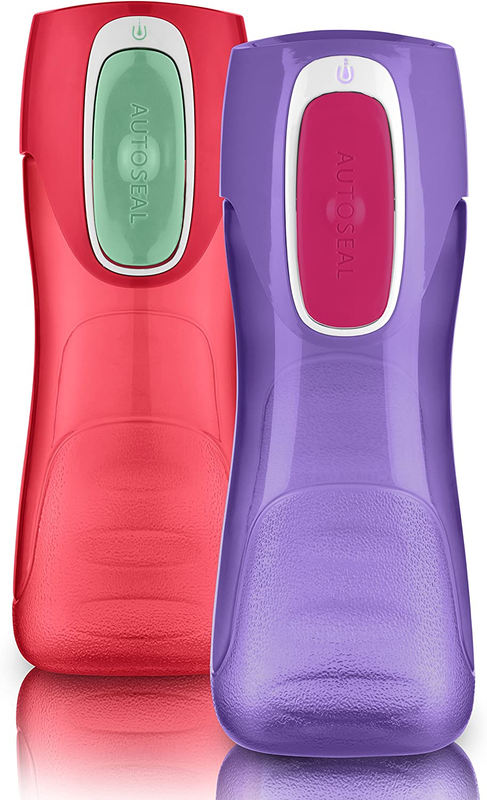 Contigo Trekker Kids Water Bottle with Spill-Proof Lid, 14Oz Water Bottle with L