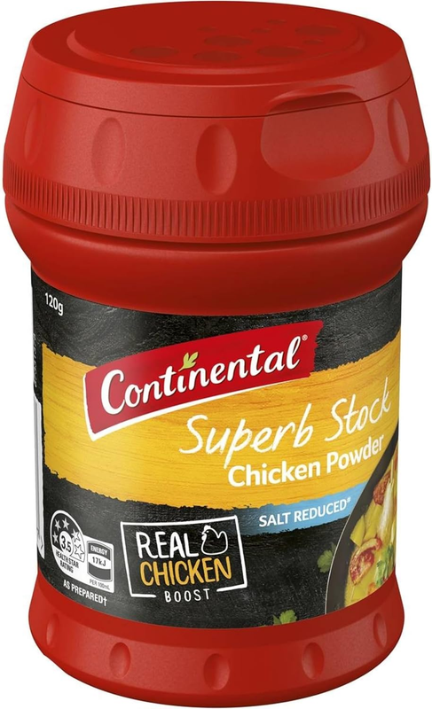 CONTINENTAL Stock Powder for Cooking - Chicken (Salt Reduced), 120G