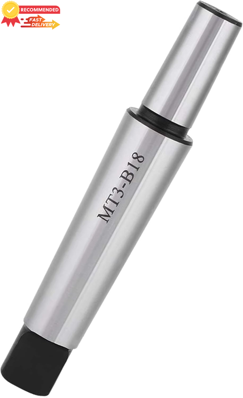 MT3-B18 Drill Chuck Arbor, Morse Taper, 3-Hole Connector, Flat Tail