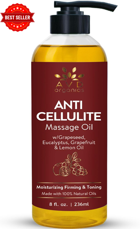 Anti-Cellulite Massage & Body Toning Oil 236 Ml (8 Fl Oz) | Firming Body Oil for