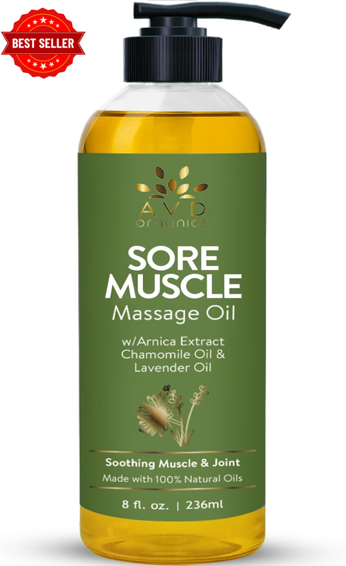 Arnica Massage Oil 236Ml (8 Fl Oz) – Sore Muscle Body Massage Oil with Arnica Ex