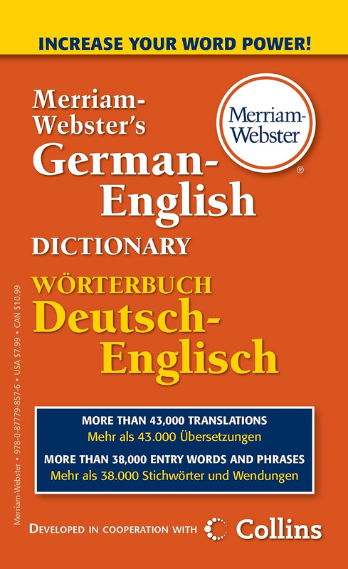 Merriam-Webster’S German-English Dictionary (English and German and Multilingual