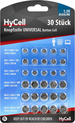 Hycell Batteria a Bottone, Nero