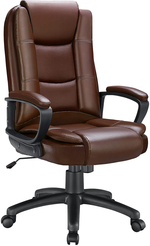 Heavy Duty Leather Office Rolling Computer Chair High Back E