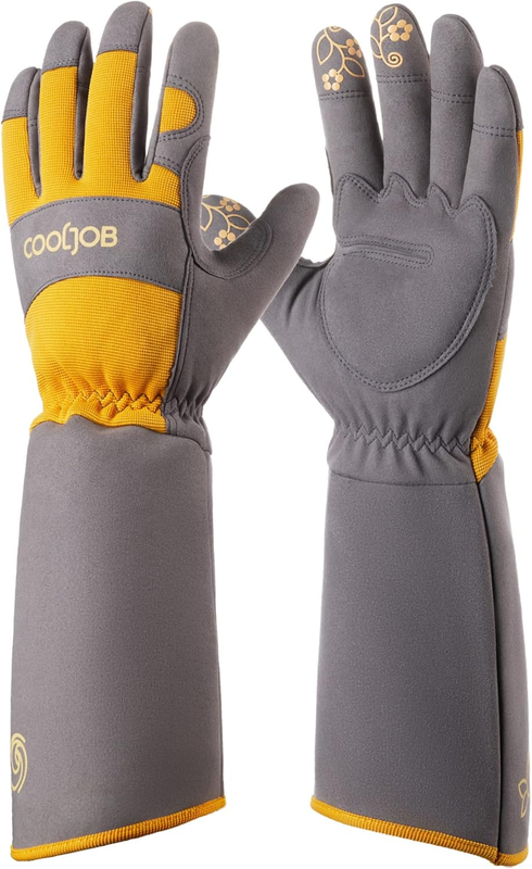 Thorn Proof Rose Pruning Garden Gloves for Women, Long Sleeve Padded Yard Work f