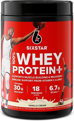 Six Star Whey Protein Powder Whey Protein Plus Whey Protein Isolate & Peptides