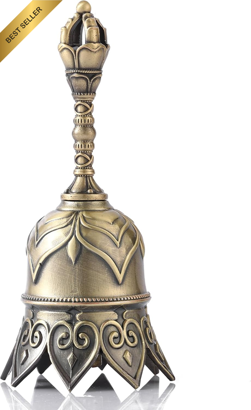 Super Loud Brass Hand Call Bell Wedding Teacher Dinner Bronze