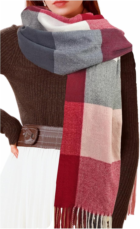 Scarf Winter Large Scarves Thick Soft Warm Plaid Chunky Scarfs FAST SHIPPING 