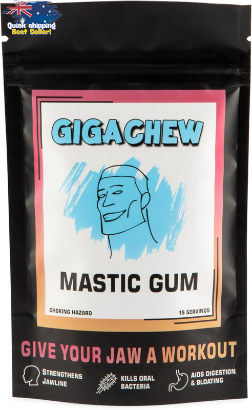 Natural Jawline Exerciser Chewing Gum for Men & Women | Sugar-Free Facial Toning