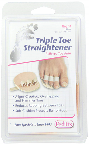 PediFix Triple Toe Straightener, Right Foot