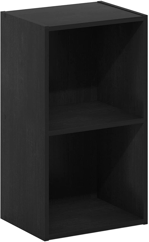 Luder Bookcase / Book / Storage, 2-Tier Cube, Blackwood