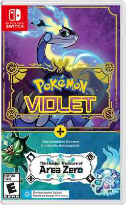 Pokemon Violet + The Hidden Treasure of Area Zero Switch Brand New Game (2023)