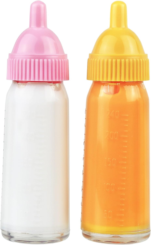 Magic Disappearing Baby Bottle Toy Set, Baby Doll Bottles with Disappearing Milk