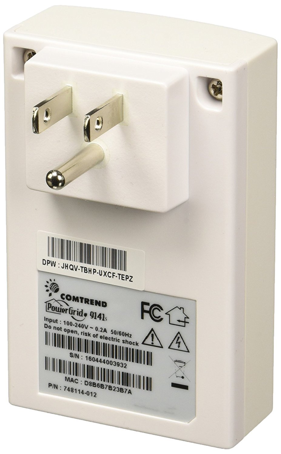 Powerline Ethernet Adapter  - 200 Mbps (pg9141s)  1 X Network [rj-45] Comtrend
