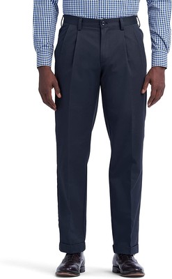 

IZOD Мужские американские брюки-чинос с двойной плиссировкой, Navy, 4534004411
