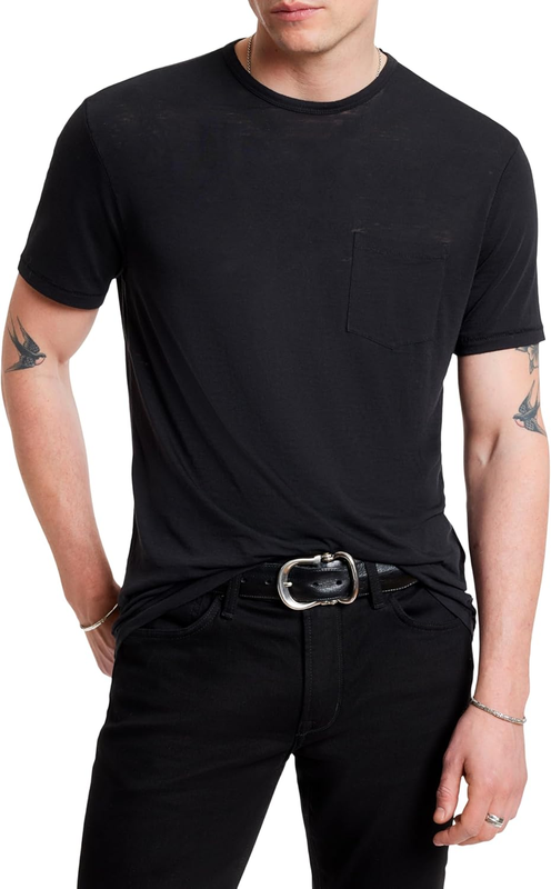 John Varvatos Mens Bond Short Sleeve Crew Tee ShirtT-Shirt