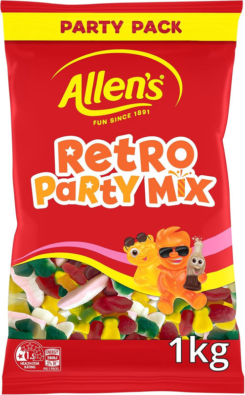 Retro Party Mix Lollies 1 Kg