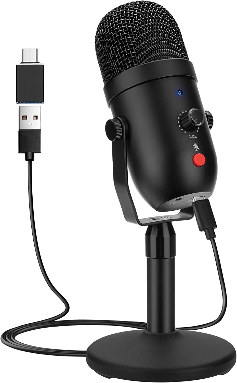 Microphone Mic Kit Broadcasting Singing Studio Recording Con