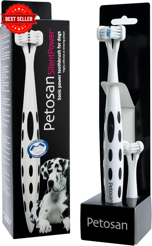 Silentpower Double Headed Sonic Toothbrush 2 Brush Heads Battery Powered