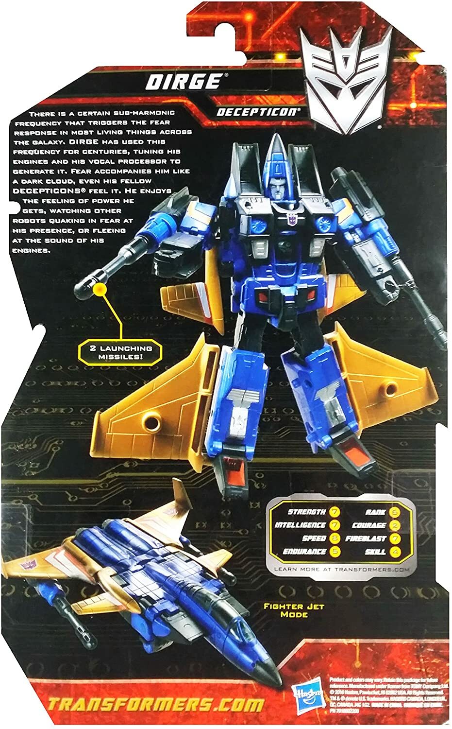 Transformers Generations DIRGE Deluxe Class Decepticon NEW