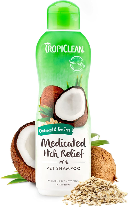 Tropiclean Medicated Dog Shampoo for Allergies and Itching |