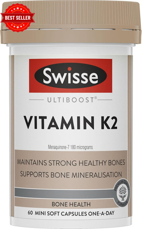 Swisse Ultiboost Vitamin K2 60 Capsules Bone Health Supplement