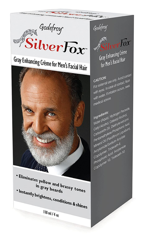 Silver Fox Men'S Silver and Gray Beard Brightener for Caucasian Hair Types, 3 Fl