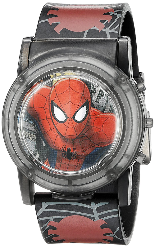 UPC 030506401148 product image for Marvel Spider-man Kids' Spd3500sr Digital Display Analog Quartz Black Watch | upcitemdb.com
