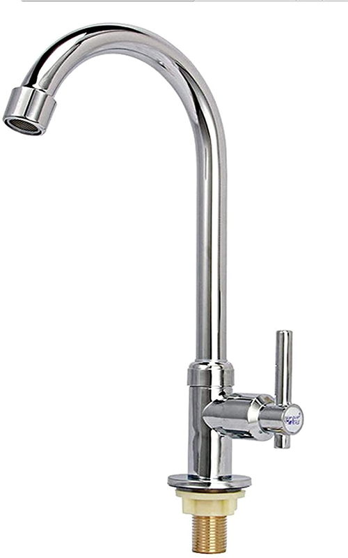 Cold Water Faucet Only, High Arc Single Handle One Hole Faucet for Kitchen Garde
