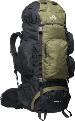 TETON 75L Explorer Internal Frame Backpack for Hiking  Camping  Backpacking