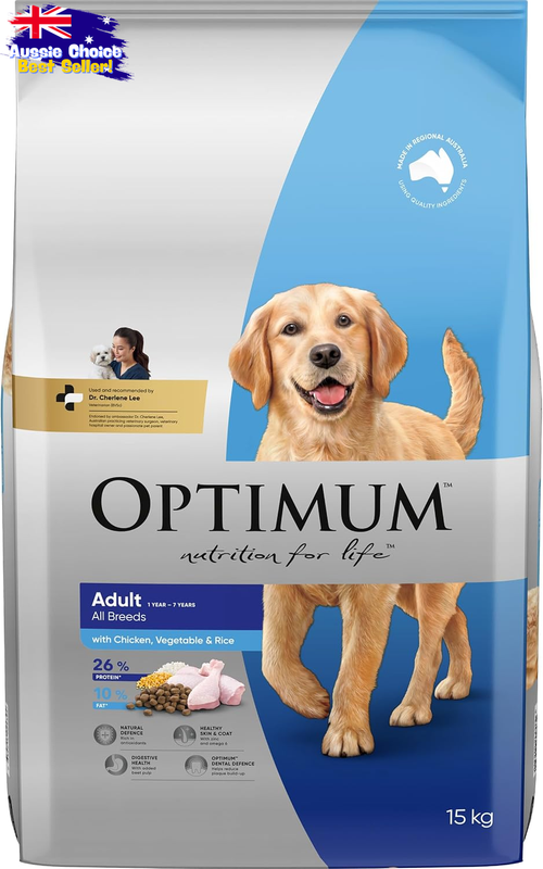 Adult Chicken & Vegetable Rice Dry Dog Food 15kg - Premium Nutrition