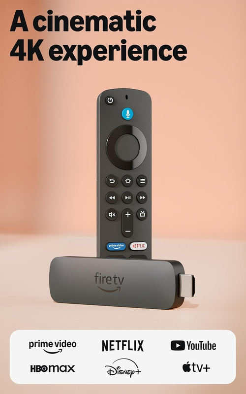 Fire TV Stick 4K plus (Newest Model) with Ai-Powered Fire TV Search, Wi-Fi 6, St