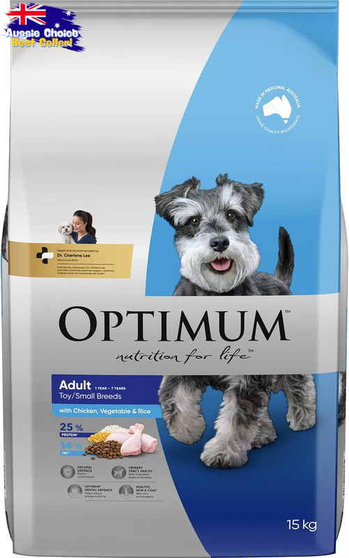Small Breed Dry Dog Food Chicken Vegetables Rice 15kg Adult Toy Breed
