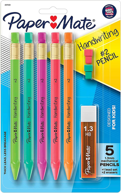 With Lead Eraser 1.3mm Fun Color
