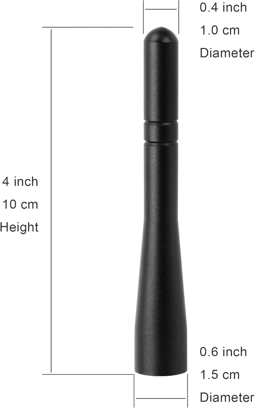 Vehicle Short Antenna Mast Car Truck Antenna Replacement for Heavy Duty Truck Mi