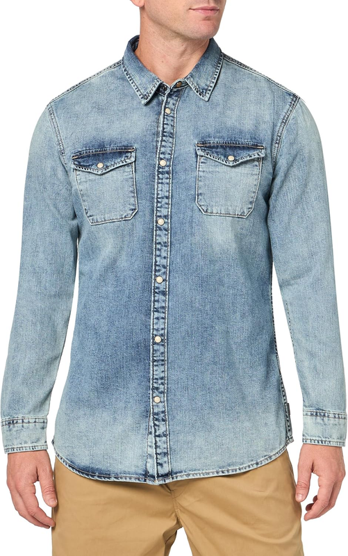 John Varvatos Men's Marshall Western Shirt