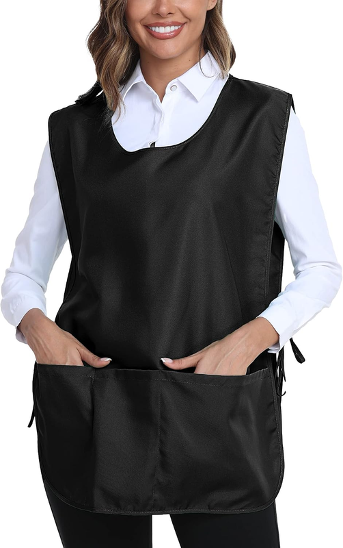 Xeoxarel Unisex Cobbler Apron with 3 Deep Pockets, Smock Vest Apron
