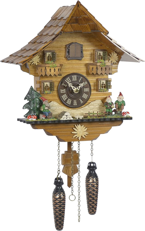 Quartz Cuckoo Clock Black Forest House Calming Traditional Whimsy